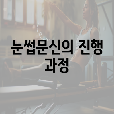 눈썹문신의 진행 과정