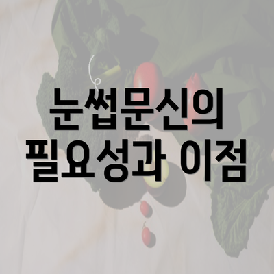 눈썹문신의 필요성과 이점