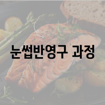 눈썹반영구 과정