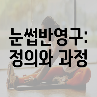 눈썹반영구: 정의와 과정