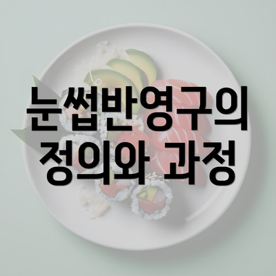 눈썹반영구의 정의와 과정