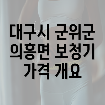 대구시 군위군 의흥면 보청기 가격 개요