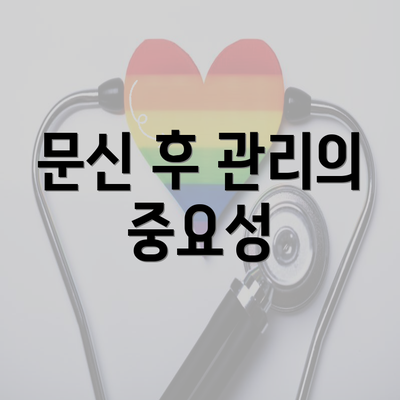 문신 후 관리의 중요성