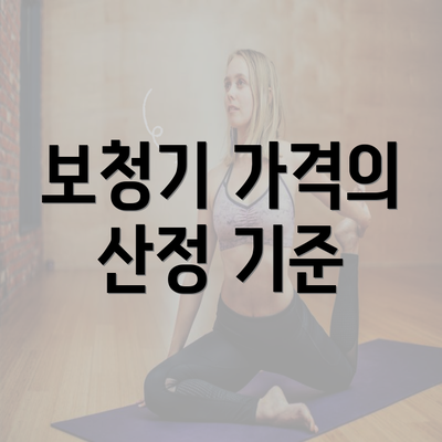 보청기 가격의 산정 기준