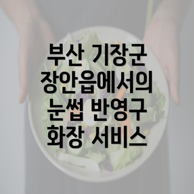 부산 기장군 장안읍에서의 눈썹 반영구 화장 서비스