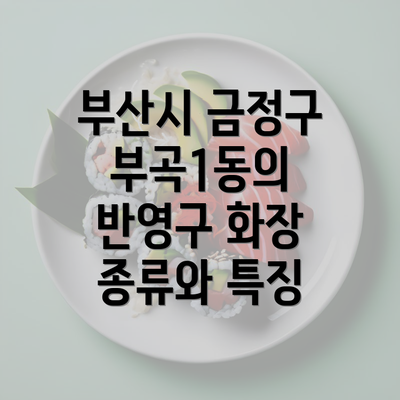 부산시 금정구 부곡1동의 반영구 화장 종류와 특징