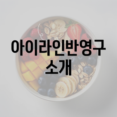 아이라인반영구 소개