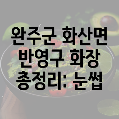 완주군 화산면 반영구 화장 총정리: 눈썹