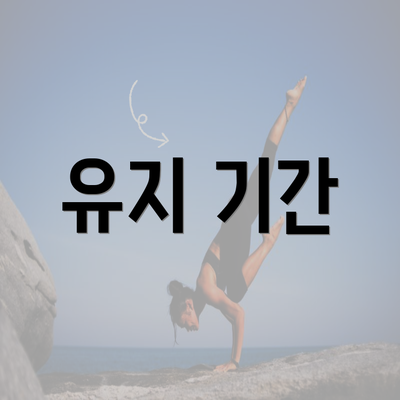 유지 기간