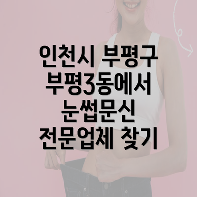 인천시 부평구 부평3동에서 눈썹문신 전문업체 찾기