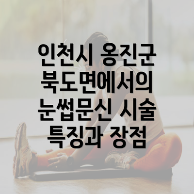 인천시 옹진군 북도면에서의 눈썹문신 시술 특징과 장점