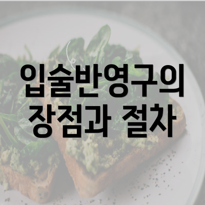 입술반영구의 장점과 절차