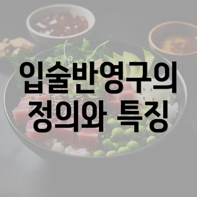 입술반영구의 정의와 특징