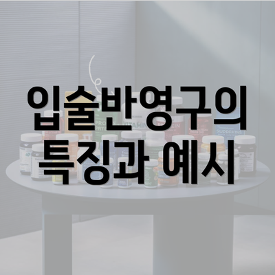 입술반영구의 특징과 예시