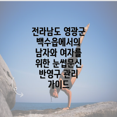 전라남도 영광군 백수읍에서의 눈썹문신 비용 및 가격