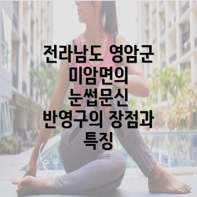 전라남도 영암군 미암면의 눈썹문신 반영구의 장점과 특징