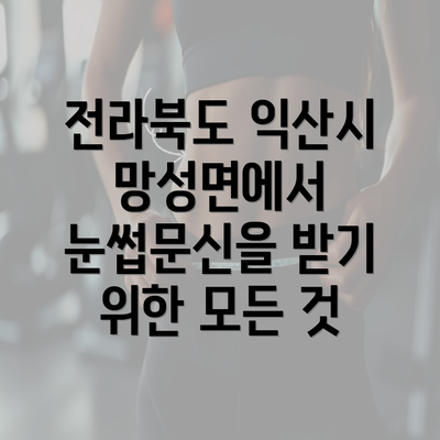 전라북도 익산시 망성면에서 눈썹문신을 받기 위한 모든 것