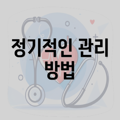 정기적인 관리 방법