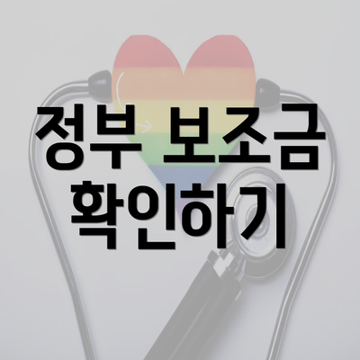 정부 보조금 확인하기