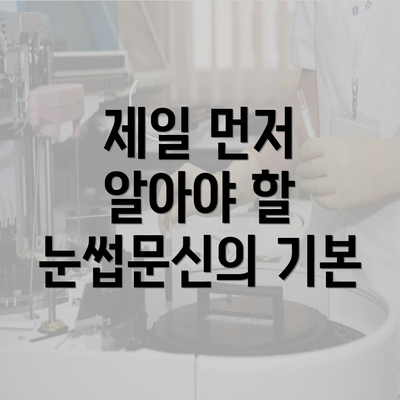 제일 먼저 알아야 할 눈썹문신의 기본