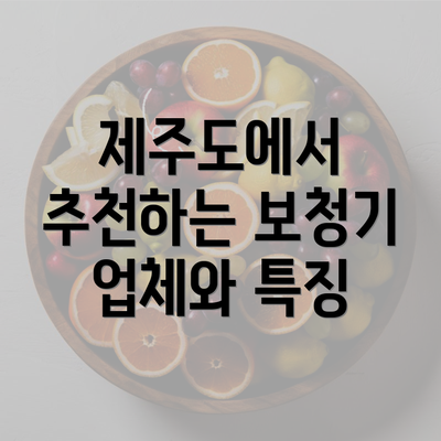 제주도에서 추천하는 보청기 업체와 특징