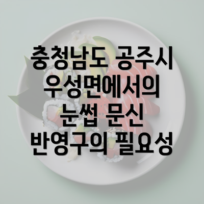 충청남도 공주시 우성면에서의 눈썹 문신 반영구의 필요성