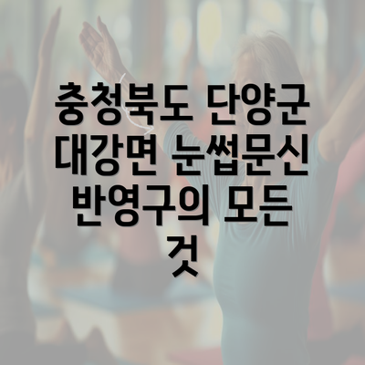 충청북도 단양군 대강면 눈썹문신 반영구의 모든 것