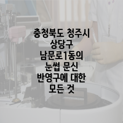 충청북도 청주시 상당구 남문로1동의 눈썹 문신 반영구에 대한 모든 것