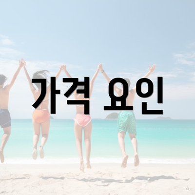 가격 요인