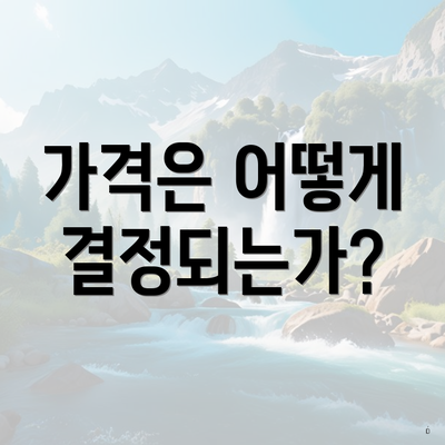 가격은 어떻게 결정되는가?