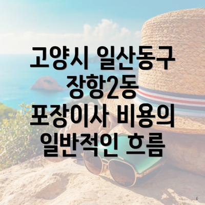 고양시 일산동구 장항2동 포장이사 비용의 일반적인 흐름