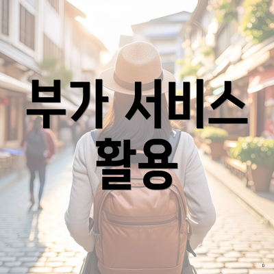 부가 서비스 활용