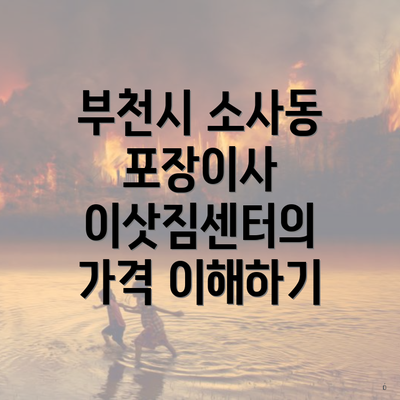 부천시 소사동 포장이사 이삿짐센터의 가격 이해하기