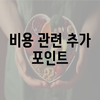 비용 관련 추가 포인트