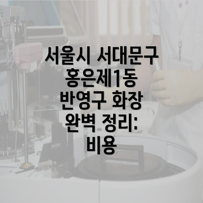 서울시 서대문구 홍은제1동 반영구 화장 완벽 정리: 비용