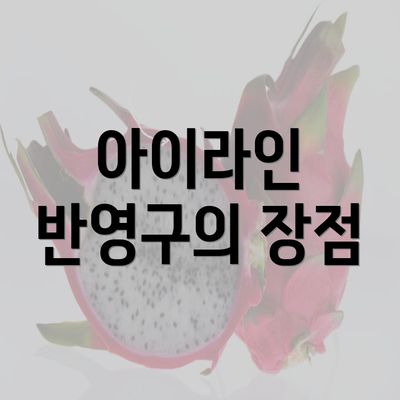 아이라인 반영구의 장점