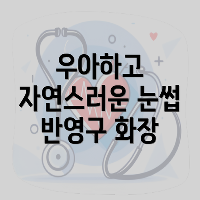 우아하고 자연스러운 눈썹 반영구 화장