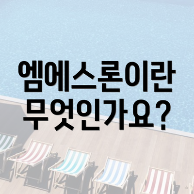 엠에스론이란 무엇인가요?