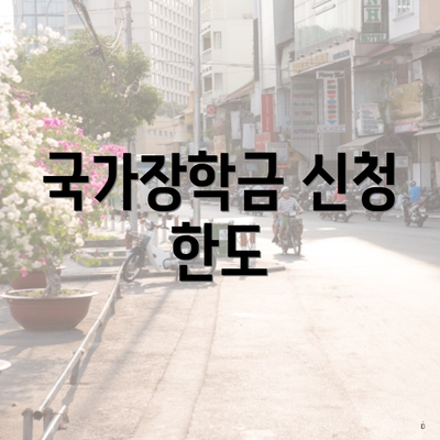 국가장학금 신청 한도