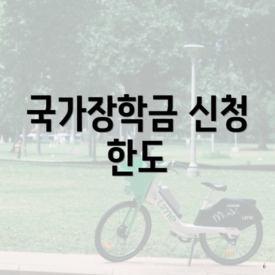 국가장학금 신청 한도