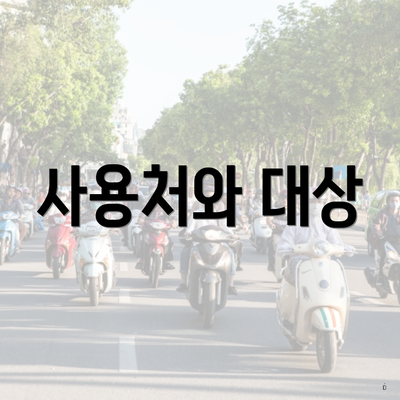 사용처와 대상