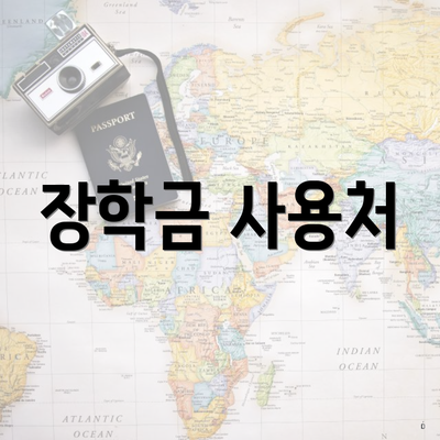 장학금 사용처