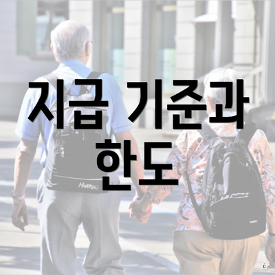 지급 기준과 한도