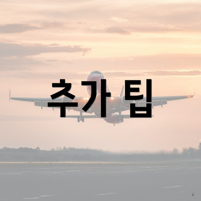 추가 팁