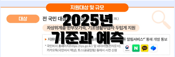 2025년 기준과 예측