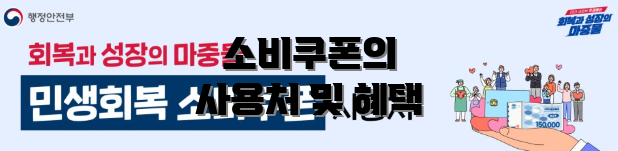 소비쿠폰의 사용처 및 혜택