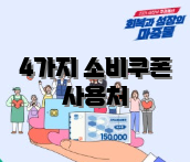 4가지 소비쿠폰 사용처